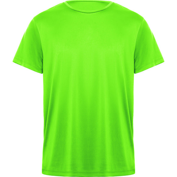 Camiseta técnica DAYTONA en color verde fluor para personalizar con tu logo, nombre o foto