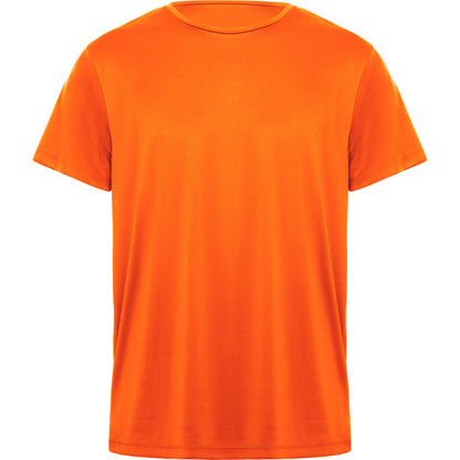 Camiseta técnica DAYTONA en color naranja fluor, personalización a medida en Crea41