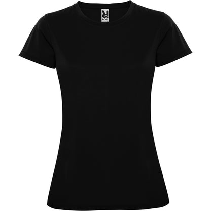 Camiseta técnica MONTECARLO WOMAN personalizable online — negro, taller en Madrid