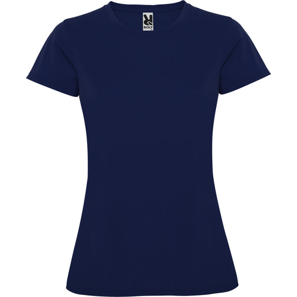 Camiseta técnica MONTECARLO WOMAN personalizable online — marino, taller en Madrid