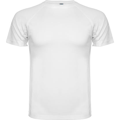 Camiseta técnica MONTECARLO en color blanco, personalización a medida en Crea41