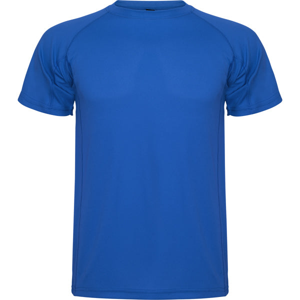 Camiseta técnica MONTECARLO en color royal para personalizar con tu logo, nombre o foto