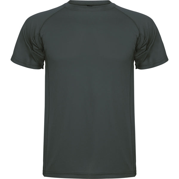 Camiseta técnica MONTECARLO en color plomo oscuro, personalización a medida en Crea41