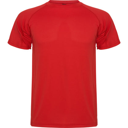 Camiseta técnica MONTECARLO personalizable online — rojo, taller en Madrid