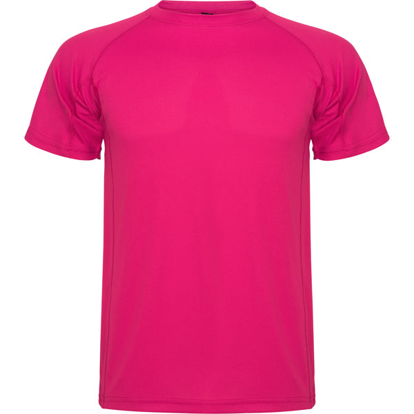 Camiseta técnica MONTECARLO en color roseton, personalización a medida en Crea41