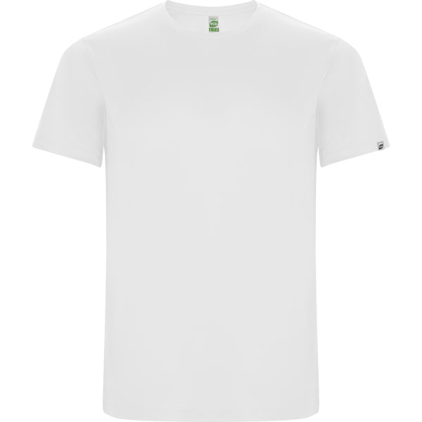 Camiseta técnica IMOLA en color blanco para personalizar con tu logo, nombre o foto
