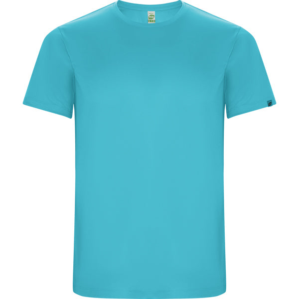 Camiseta técnica IMOLA en color turquesa para personalizar con tu logo, nombre o foto