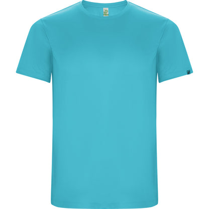 Camiseta técnica IMOLA en color turquesa para personalizar con tu logo, nombre o foto