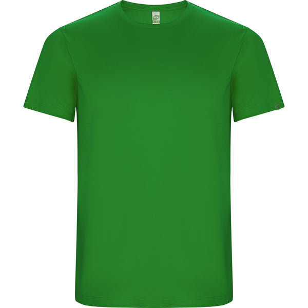 Camiseta técnica IMOLA en color verde helecho, personalización a medida en Crea41