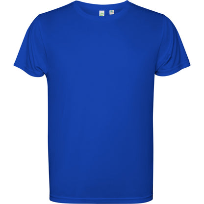 Camiseta técnica ESTORIL en color royal, personalización a medida en Crea41
