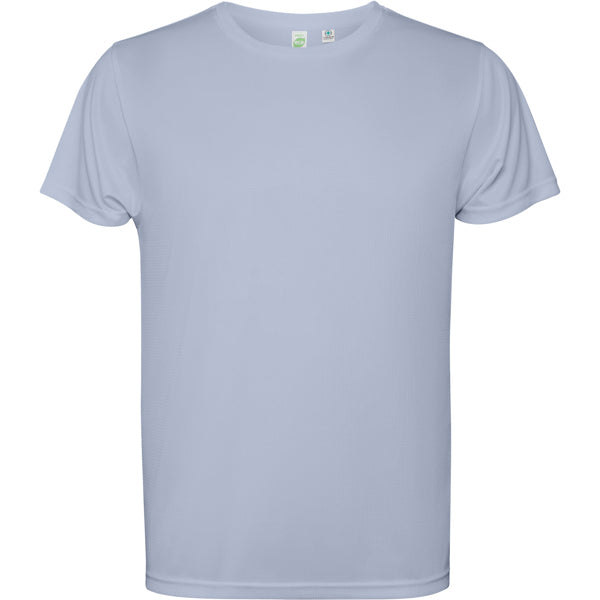 Camiseta técnica ESTORIL en color azul zen para personalizar con tu logo, nombre o foto