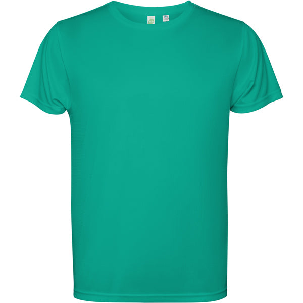 Camiseta técnica ESTORIL en color jade, personalización a medida en Crea41