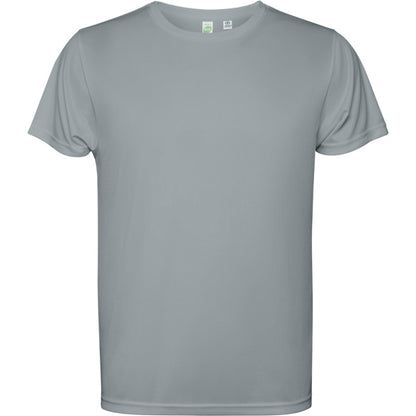 Camiseta técnica ESTORIL en color gris — estampación y bordado de tu diseño