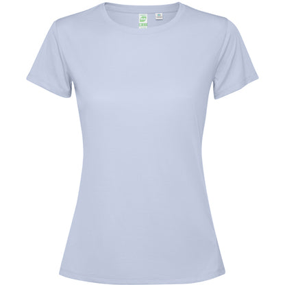 Camiseta técnica ESTORIL WOMAN en color azul zen para personalizar con tu logo, nombre o foto
