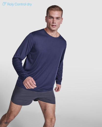 Camiseta técnica ESTORIL L/S — estampación y bordado de tu diseño