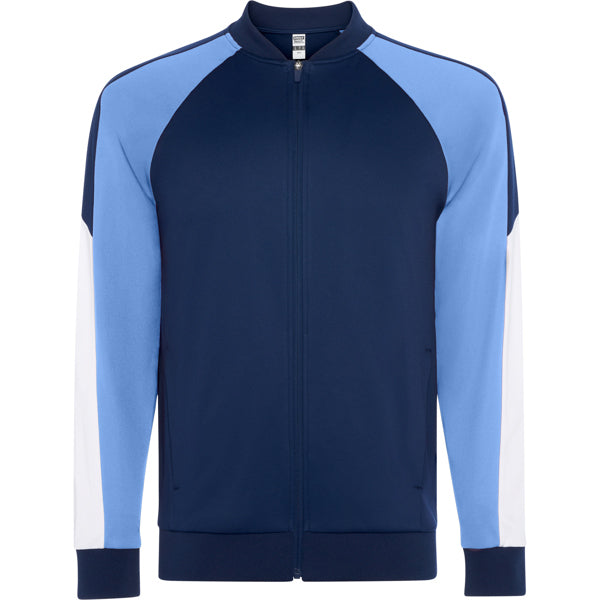 Chaqueta GLADIUS personalizable online — celeste/marino, taller en Madrid