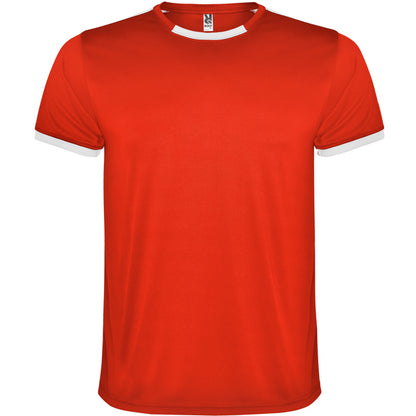 Conjunto Deportivo RACING en color blanco/rojo para personalizar con tu logo, nombre o foto