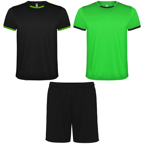 Conjunto Deportivo RACING en color lima/negro — estampación y bordado de tu diseño