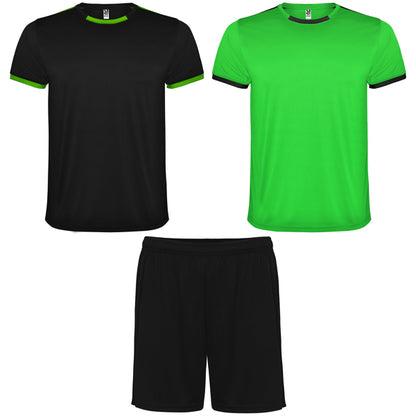 Conjunto Deportivo RACING en color lima/negro — estampación y bordado de tu diseño