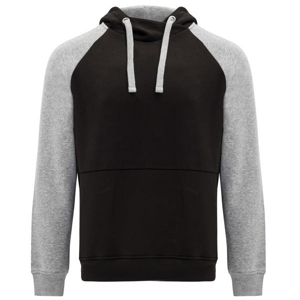Sudadera BADET en color negro/gris vigoré para personalizar con tu logo, nombre o foto