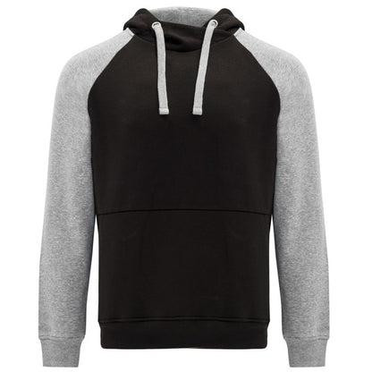 Sudadera BADET en color negro/gris vigoré para personalizar con tu logo, nombre o foto