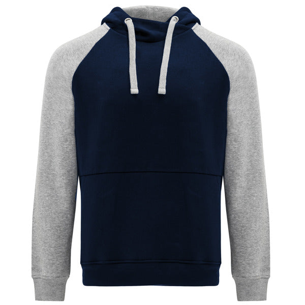 Sudadera BADET en color marino/gris vigore — estampación y bordado de tu diseño
