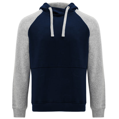 Sudadera BADET en color marino/gris vigore — estampación y bordado de tu diseño