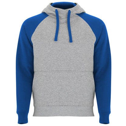 Sudadera BADET en color gris vigore/royal para personalizar con tu logo, nombre o foto