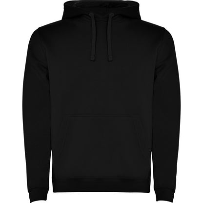 Sudadera URBAN en color negro — estampación y bordado de tu diseño