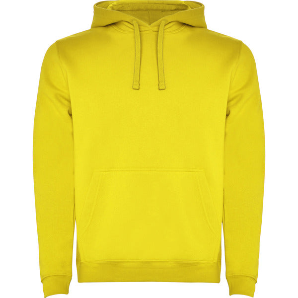 Sudadera URBAN en color amarillo para personalizar con tu logo, nombre o foto