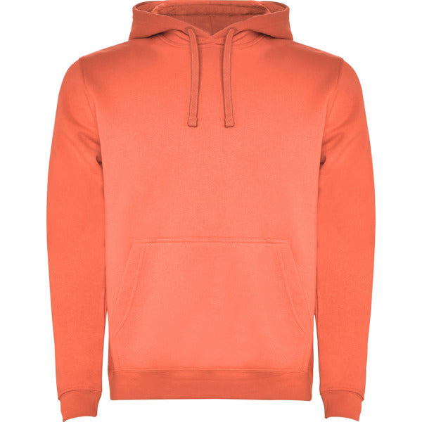 Sudadera URBAN en color coral para personalizar con tu logo, nombre o foto