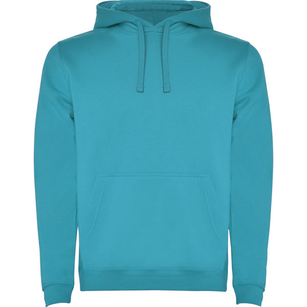 Sudadera URBAN personalizable online — turquesa, taller en Madrid