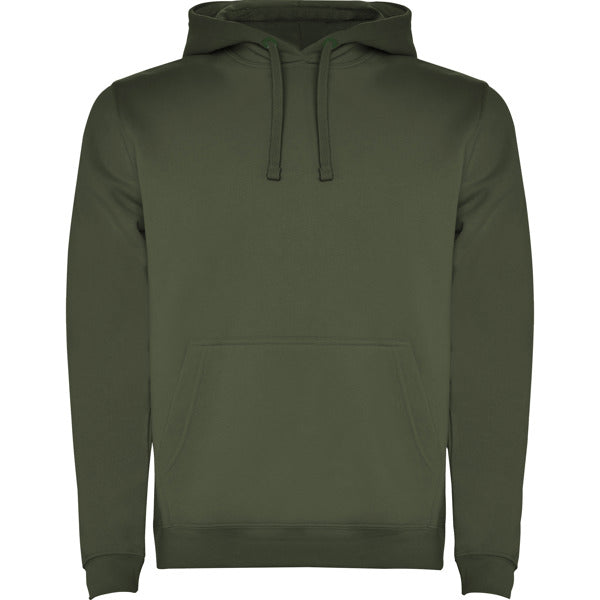 Sudadera URBAN personalizable online — verde aventura, taller en Madrid