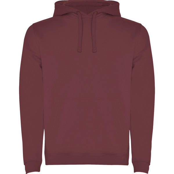 Sudadera URBAN en color rojo baya, personalización a medida en Gráficas Hugo