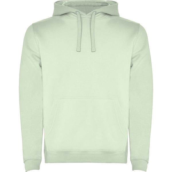 Sudadera URBAN en color verde mist, personalización a medida en Gráficas Hugo