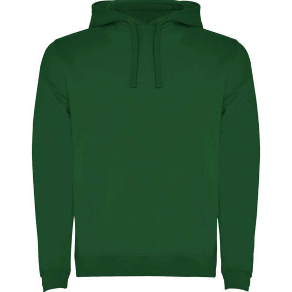 Sudadera URBAN en color verde botella, personalización a medida en Gráficas Hugo
