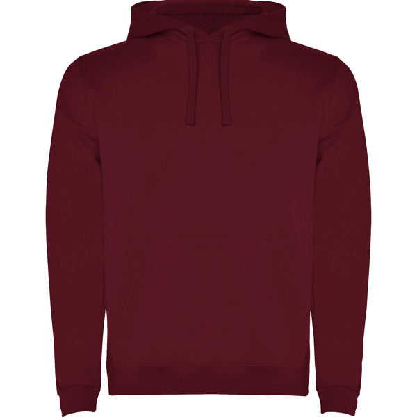 Sudadera URBAN personalizable online — granate, taller en Madrid