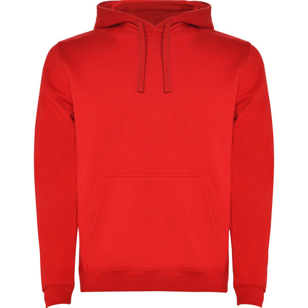 Sudadera URBAN personalizable online — rojo, taller en Madrid