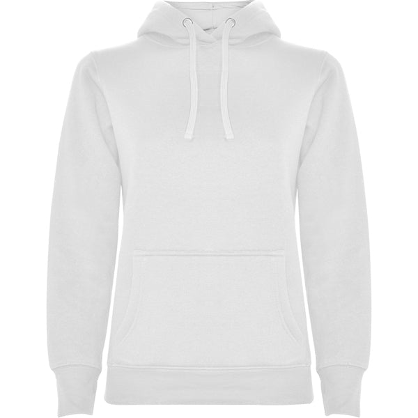 Sudadera URBAN WOMAN en color blanco para personalizar con tu logo, nombre o foto