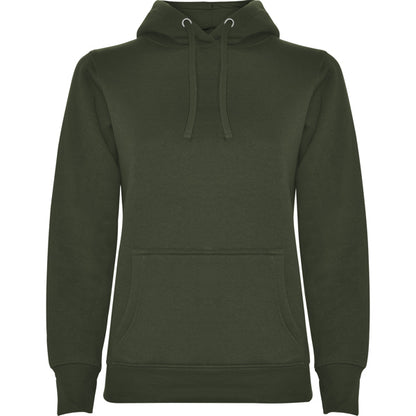Sudadera URBAN WOMAN personalizable online — verde aventura, taller en Madrid