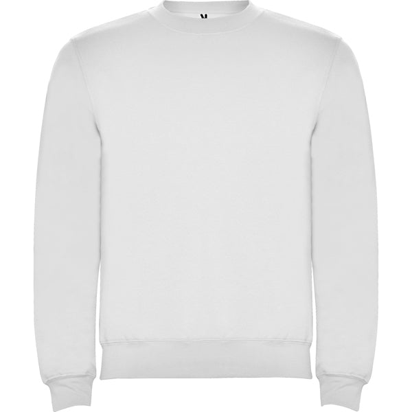Sudadera CLASICA en color blanco — estampación y bordado de tu diseño