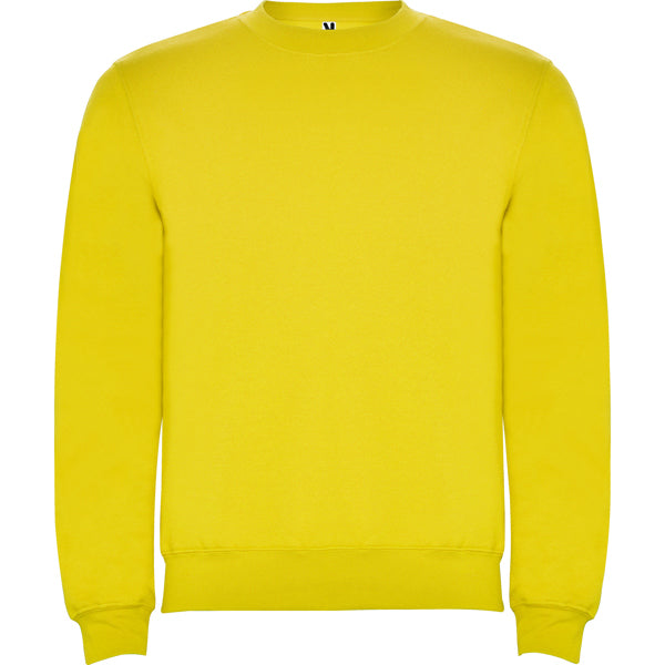 Sudadera CLASICA en color amarillo para personalizar con tu logo, nombre o foto