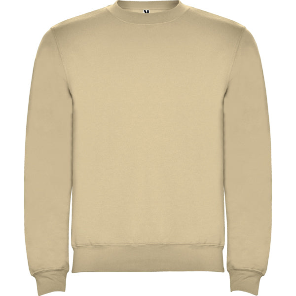 Sudadera CLASICA en color arena — estampación y bordado de tu diseño