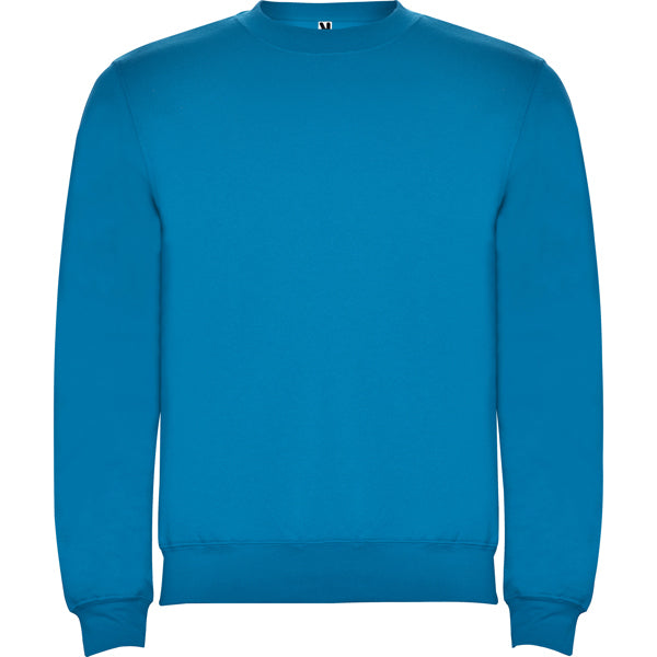 Sudadera CLASICA en color azul oceano, personalización a medida en Gráficas Hugo