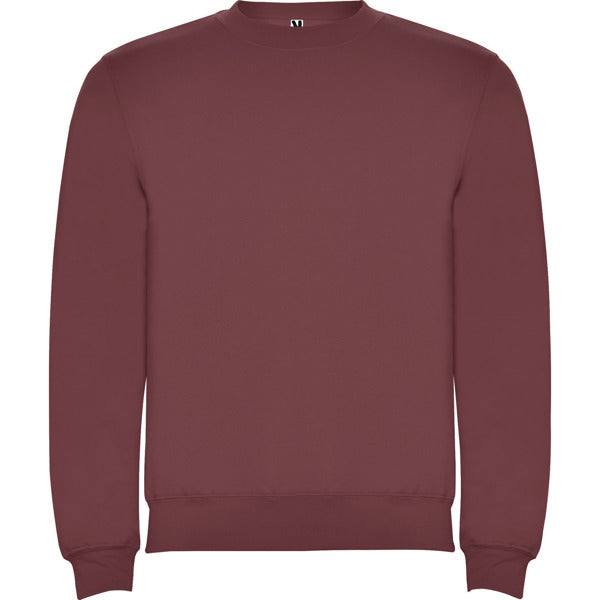 Sudadera CLASICA en color rojo baya — estampación y bordado de tu diseño