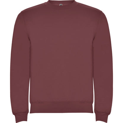 Sudadera CLASICA en color rojo baya — estampación y bordado de tu diseño