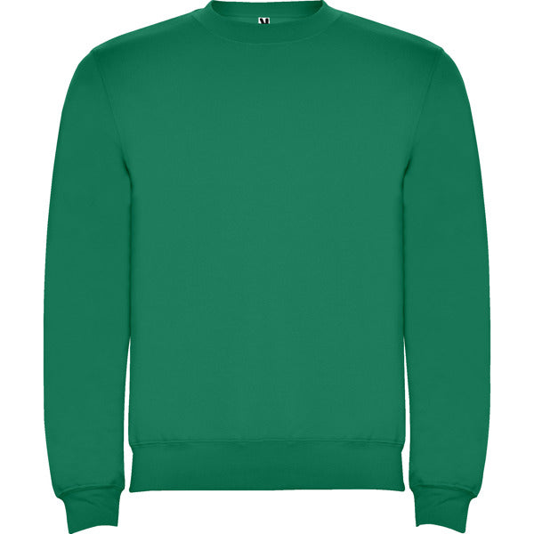 Sudadera CLASICA en color verde kelly — estampación y bordado de tu diseño