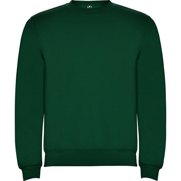 Sudadera CLASICA en color verde botella, personalización a medida en Gráficas Hugo