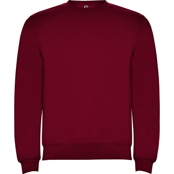 Sudadera CLASICA en color granate — estampación y bordado de tu diseño