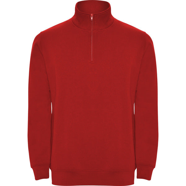 Sudadera ANETO en color rojo, personalización a medida en Gráficas Hugo